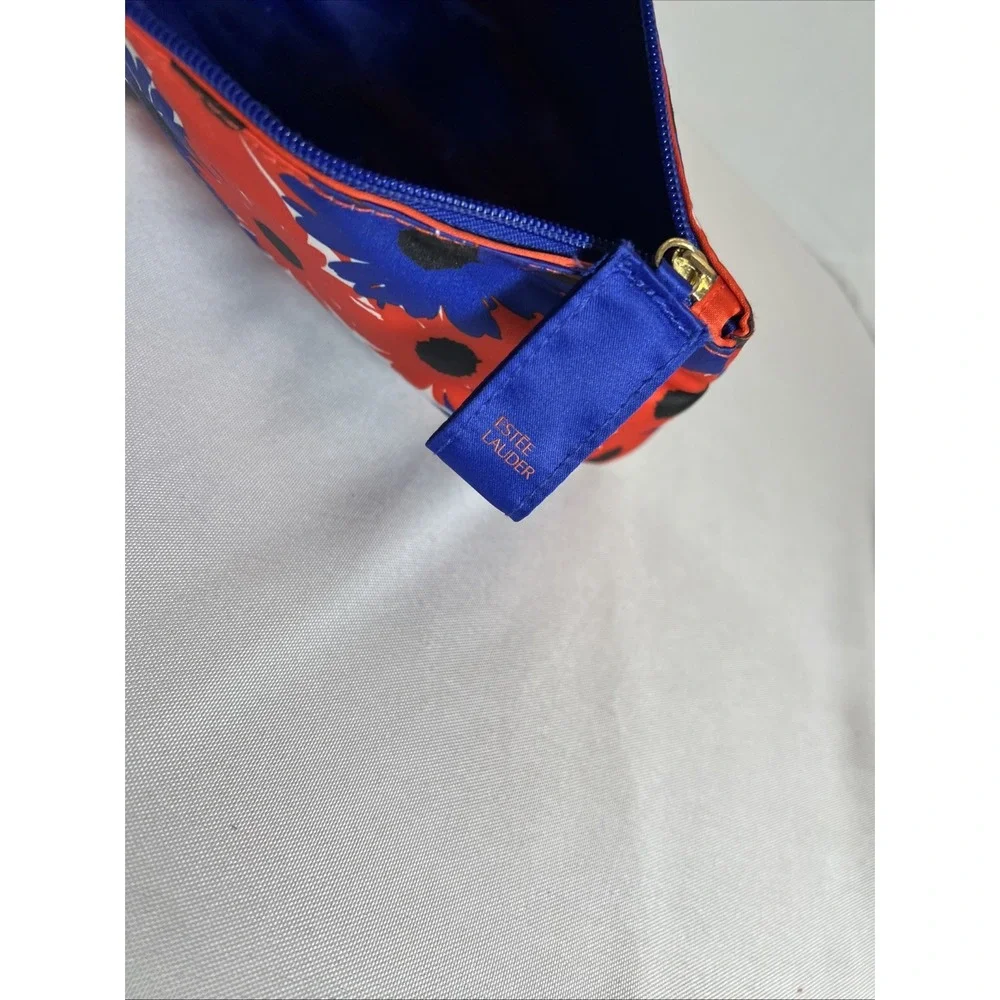 Estee Lauder Red And‎ Blue Cosmetic/Makeup Bag